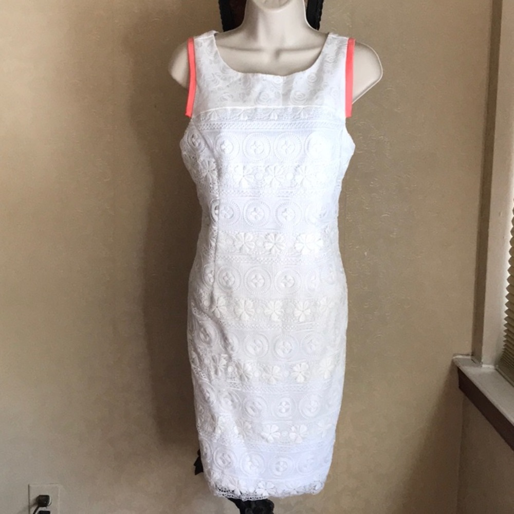 Bright White Lace Dress